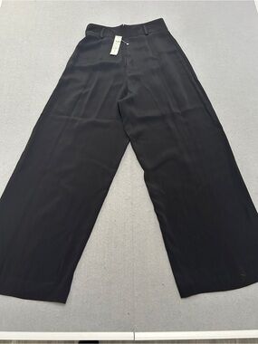 Women’s Cache Pants Size 10 Black Wide Leg High Rise Dress